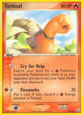 Torkoal 027 [Legend Maker]  - Reverse Holofoil