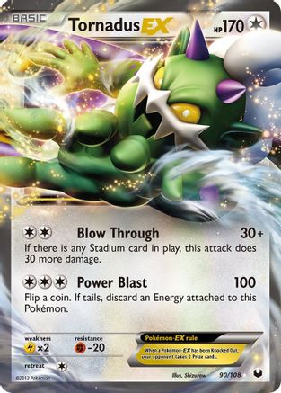 Tornadus EX 090 [Dark Explorers]  - Holofoil