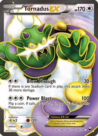 Tornadus EX (108 Full Art) 108 [Dark Explorers]  - Holofoil