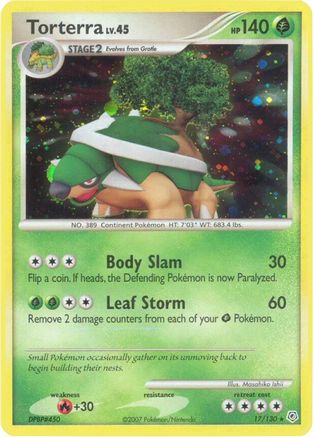 Torterra 017/130 [Diamond and Pearl]  - Reverse Holofoil