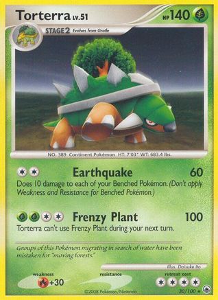 Torterra 030 [Majestic Dawn]  - Reverse Holofoil