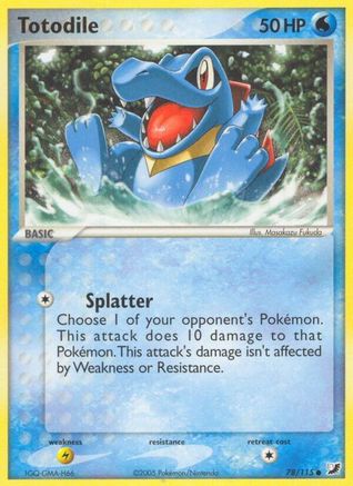 Totodile 078/115 [Unseen Forces]  - Reverse Holofoil