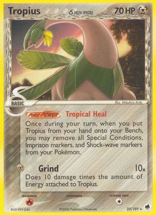 Tropius (Delta Species) 023/101 [Dragon Frontiers]  - Reverse Holofoil