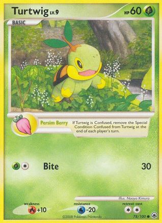 Turtwig (78) 078 [Majestic Dawn]  - Reverse Holofoil