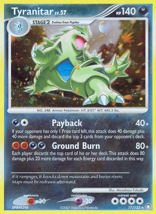 Tyranitar 017 [Mysterious Treasures]  - Reverse Holofoil