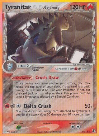 Tyranitar (Delta Species) 016 [Delta Species]  - Holofoil