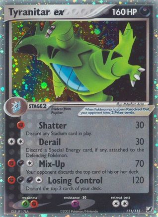 Tyranitar ex 111 [Unseen Forces]  - Holofoil