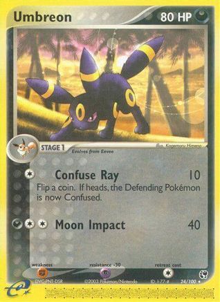 Umbreon 024/100 [Sandstorm]  - Reverse Holofoil