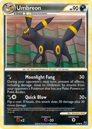Umbreon 010/90 [Undaunted]  - Reverse Holofoil
