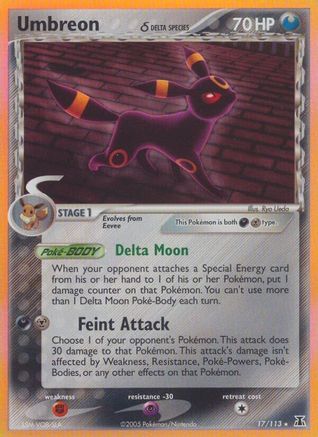 Umbreon (Delta Species) 017 [Delta Species]  - Reverse Holofoil
