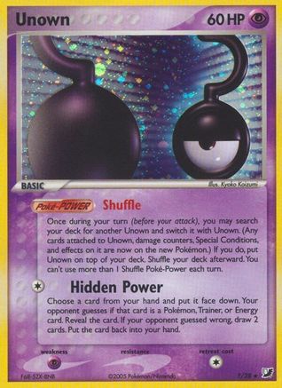 Unown (?) 00? [Unseen Forces]  - Holofoil