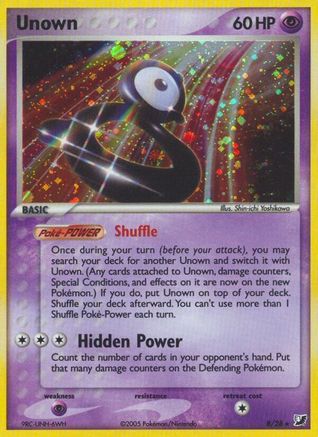 Unown (B) 00B [Unseen Forces]  - Holofoil