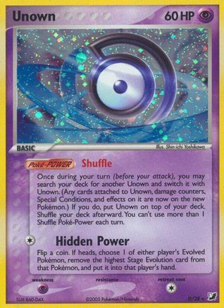 Unown (D) 00D [Unseen Forces]  - Holofoil
