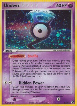 Unown (G) 00G [Unseen Forces]  - Holofoil