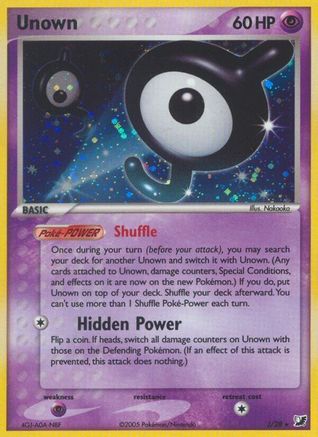 Unown (J) 00J [Unseen Forces]  - Holofoil