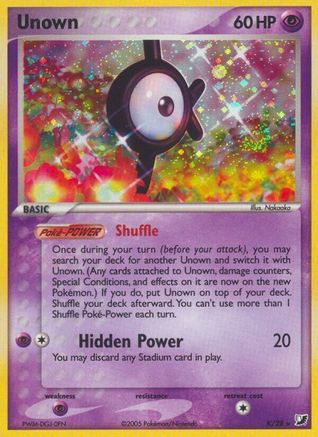 Unown (K) 00K [Unseen Forces]  - Holofoil