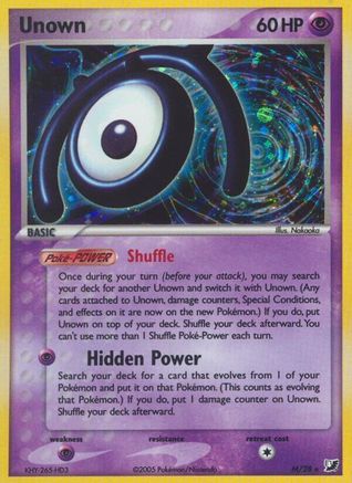 Unown (M) 00M [Unseen Forces]  - Holofoil