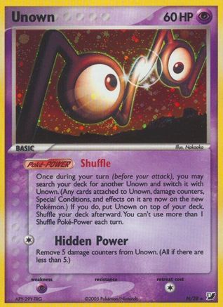 Unown (N) 00N [Unseen Forces]  - Holofoil