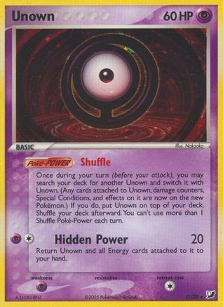 Unown (O) 00O [Unseen Forces]  - Holofoil