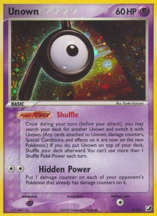 Unown (P) 00P [Unseen Forces]  - Holofoil