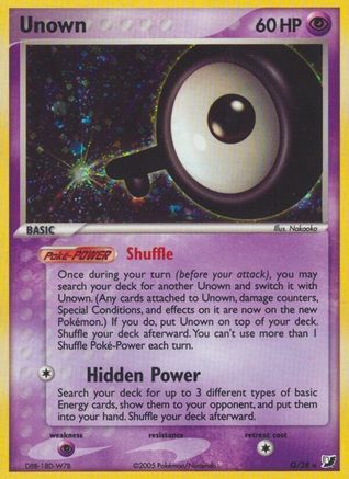 Unown (Q) 00Q [Unseen Forces]  - Holofoil