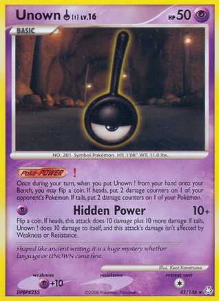 Unown (!) 042 [Legends Awakened]  - Reverse Holofoil