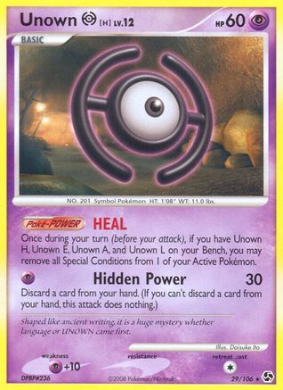 Unown [H] 029 [Great Encounters]  - Reverse Holofoil