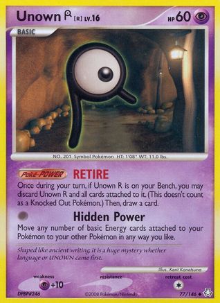 Unown (R) 077/146 [Legends Awakened]  - Reverse Holofoil