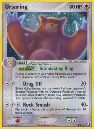 Ursaring 018 [Unseen Forces]  - Holofoil