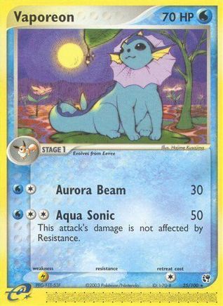 Vaporeon 025/100 [Sandstorm]  - Reverse Holofoil