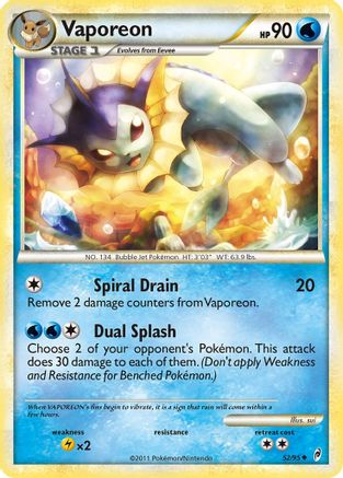 Vaporeon 052/95 [Call of Legends]