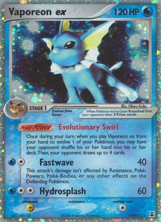 Vaporeon ex 110 [Delta Species]  - Holofoil