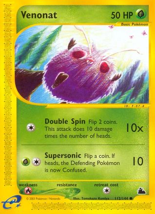 Venonat 112 [Skyridge]  - Reverse Holofoil