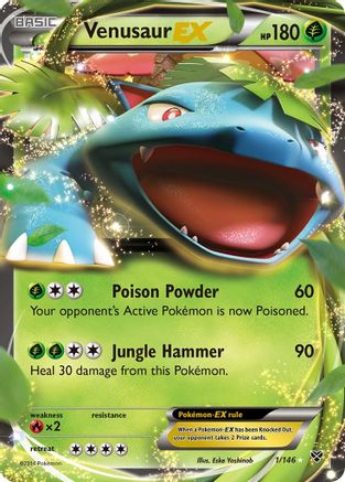 Venusaur EX 001/146 [XY Base Set]  - Holofoil