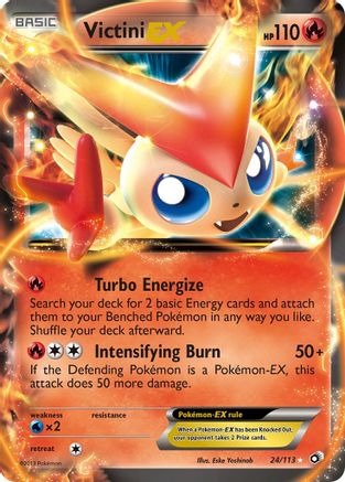 Victini EX 024/113 [Legendary Treasures]  - Holofoil