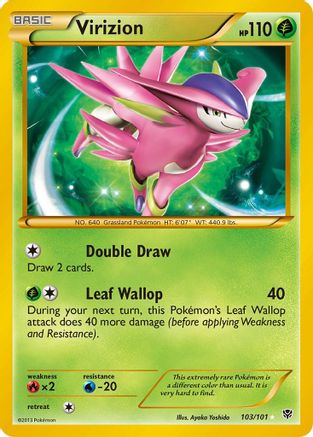 Virizion (Secret) 103 [Plasma Blast]  - Holofoil