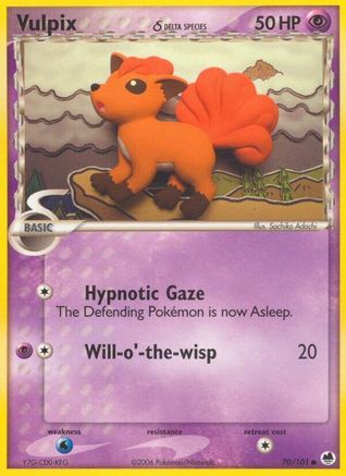 Vulpix (Delta Species) 070/101 [Dragon Frontiers]  - Reverse Holofoil