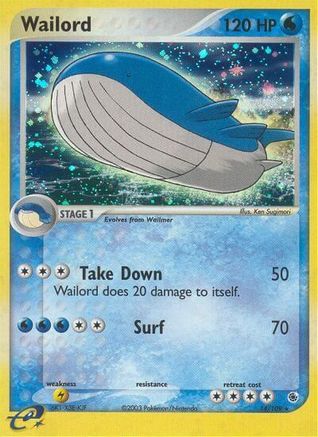 Wailord 014/109 [Ruby and Sapphire]  - Holofoil