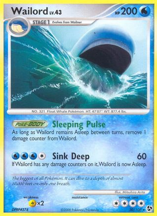 Wailord 030 [Great Encounters]  - Reverse Holofoil
