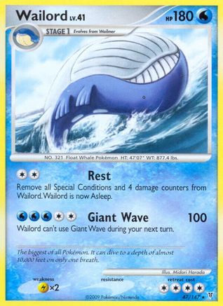 Wailord 047 [Supreme Victors]  - Reverse Holofoil