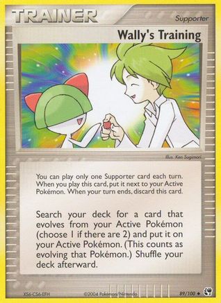 Wally's Training 089/100 [Sandstorm]  - Reverse Holofoil