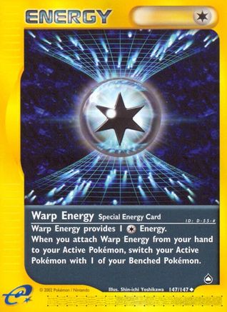 Warp Energy 147 [Aquapolis]  - Reverse Holofoil