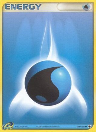 Water Energy 106/109 [Ruby and Sapphire]  - Reverse Holofoil