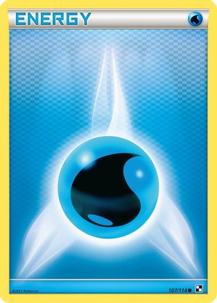 Water Energy 107 [Black and White]  - Reverse Holofoil