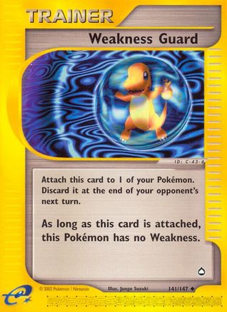 Weakness Guard 141 [Aquapolis]  - Reverse Holofoil