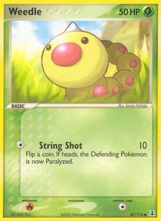 Weedle 087/113 [Delta Species]  - Reverse Holofoil