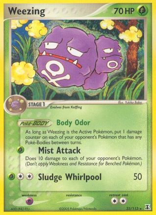 Weezing 033 [Delta Species]  - Reverse Holofoil