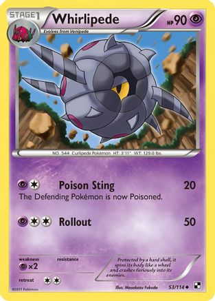 Whirlipede 053 [Black and White]  - Reverse Holofoil