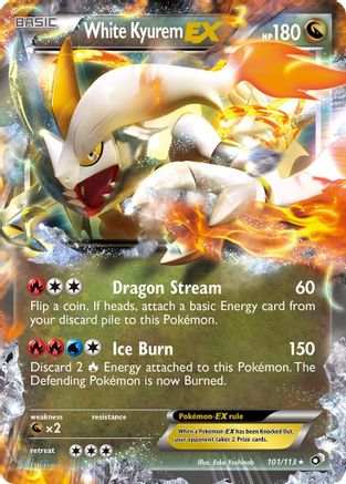 White Kyurem EX 101/113 [Legendary Treasures]  - Holofoil