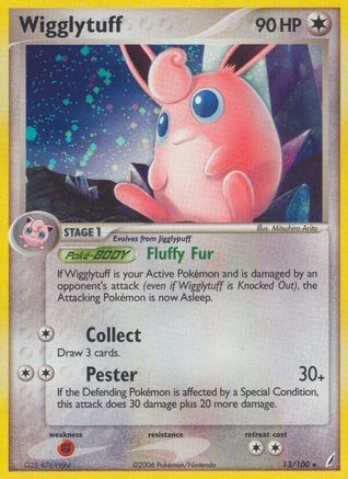 Wigglytuff 013/100 [Crystal Guardians]  - Reverse Holofoil